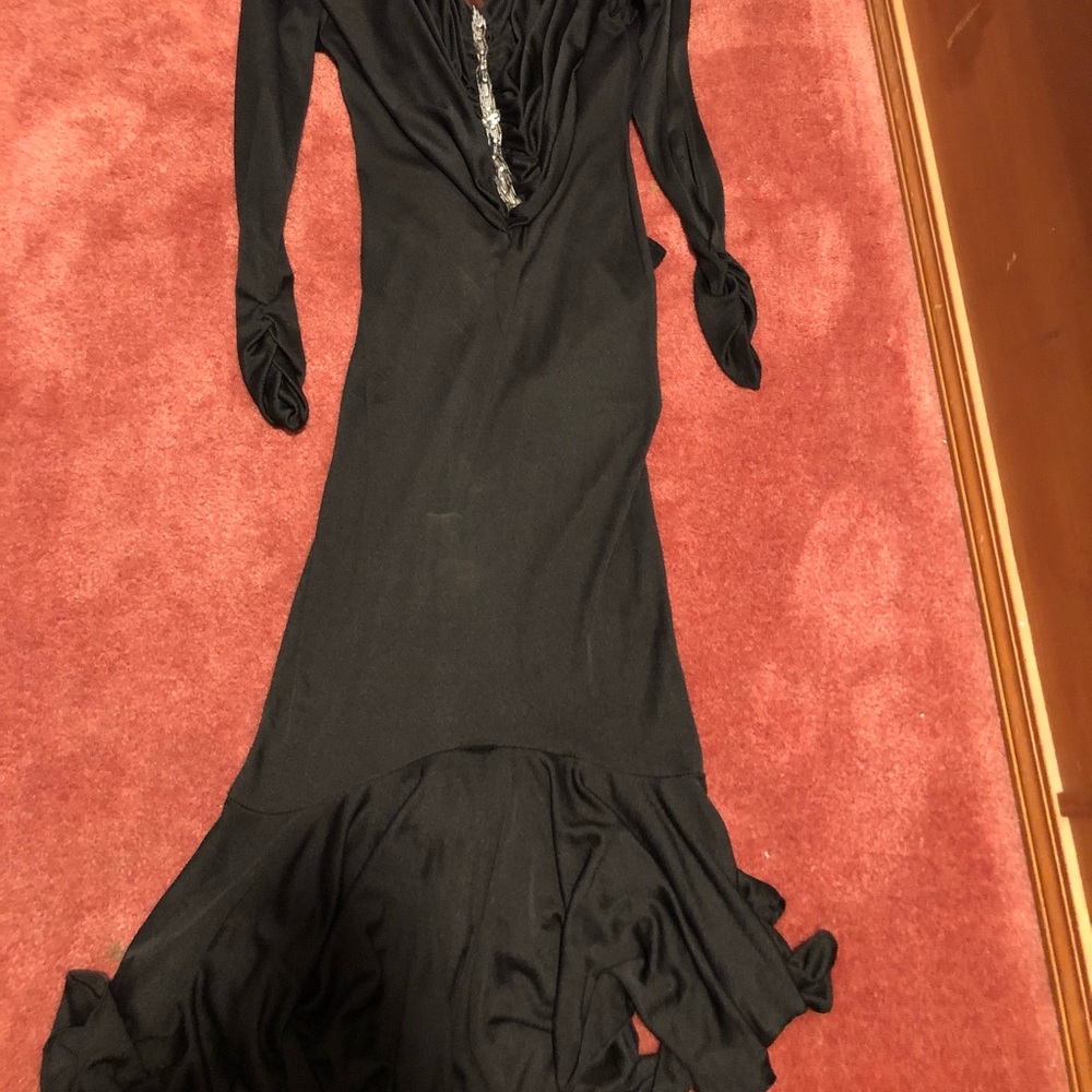 Long black evening dress